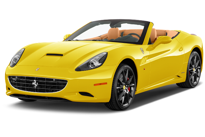 Gelbes Ferrari-Auto