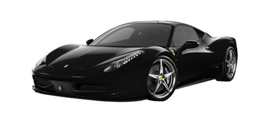 Schwarzes Ferrari-Auto