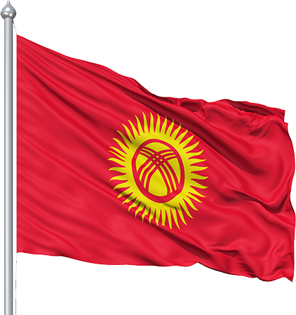 Kirgisistan Flagge